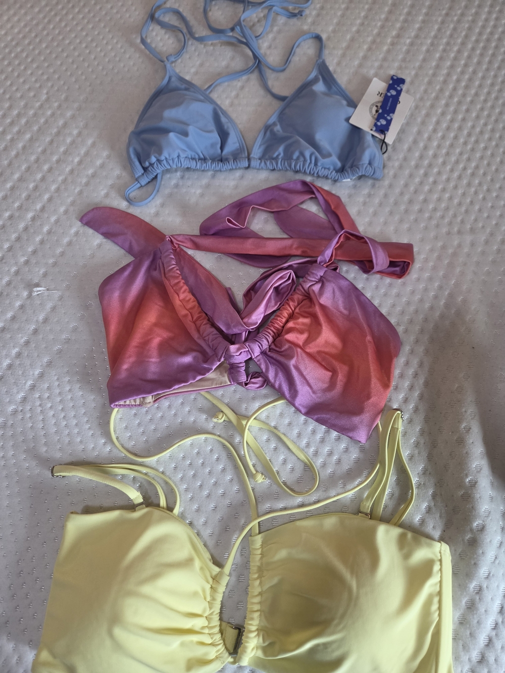 Set Of 3 Women’s Triangle Bikini Top